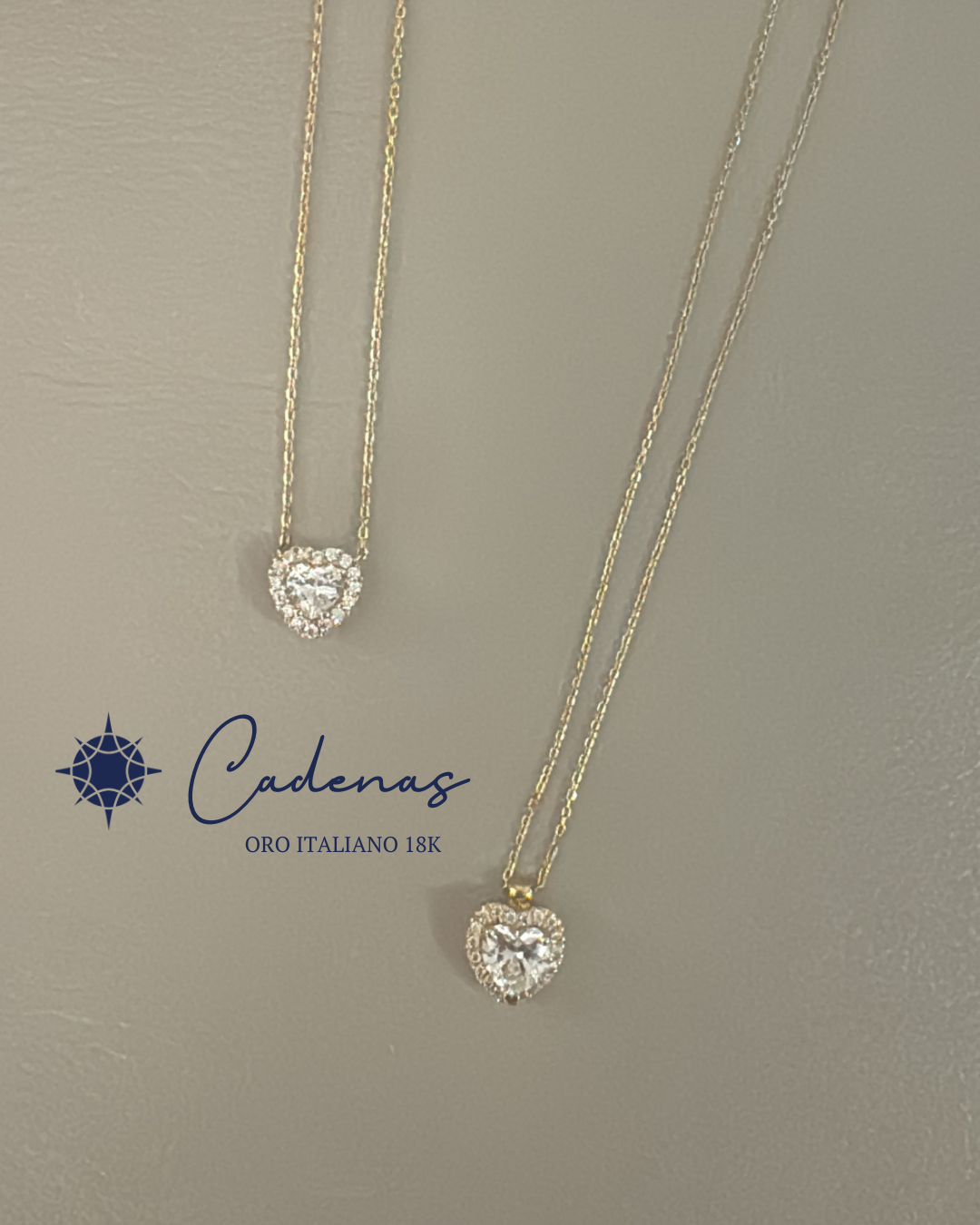 Cadena ajustable con Dije de Corazón con Circones